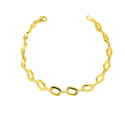 Pulsera oro amarillo 18 kts circonitas mujer