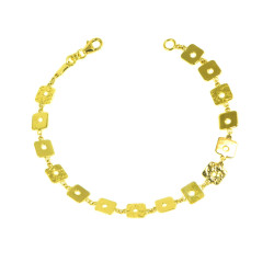 Pulsera oro 18 kts eslabones mujer