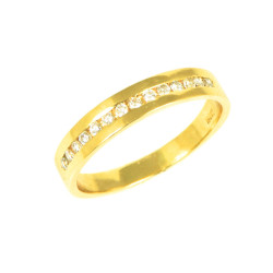Anillo de diamantes en oro 18 Klts