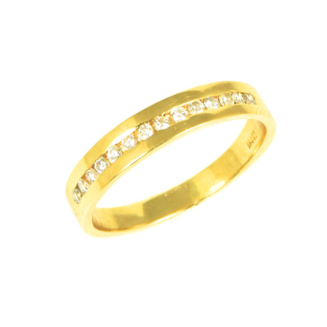 Anillo de diamantes en oro 18 Klts