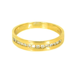 Anillo de diamantes en oro 18 Klts