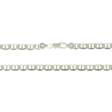 Cadena de plata barbada