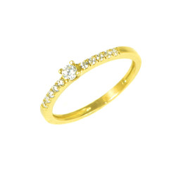 Sortija oro amarillo circonitas