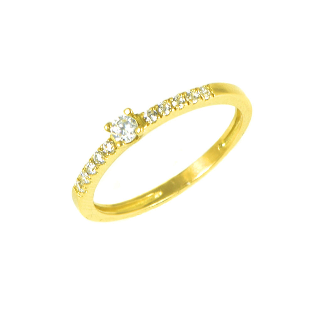 Sortija oro amarillo circonitas