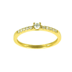 Sortija oro amarillo circonitas