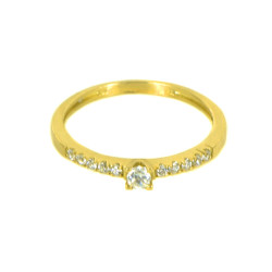 Sortija oro amarillo circonitas