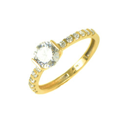 Sortija oro amarillo circonitas