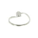 Anillo de diamantes oro blanco 18 kilates
