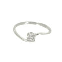 Anillo de diamantes oro blanco 18 kilates