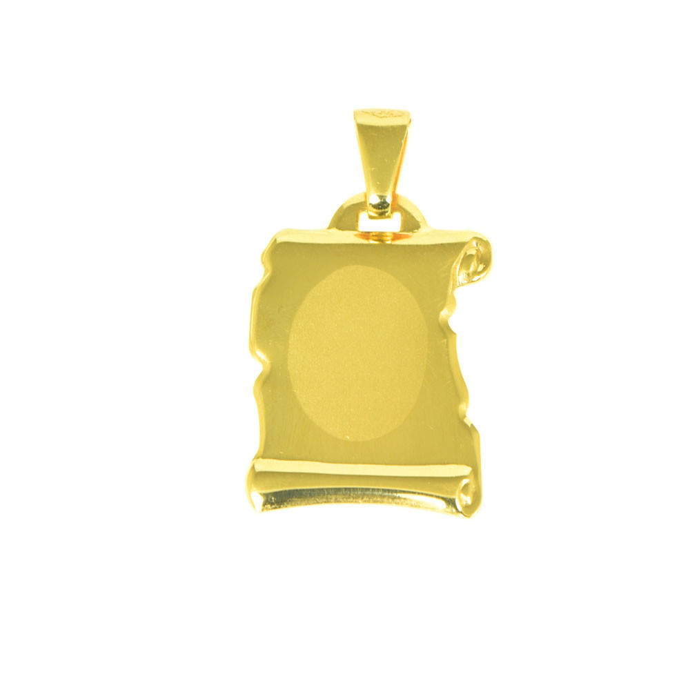 placa oro 18 klts pergamino