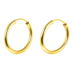 Pendientes aros oro 18 kts