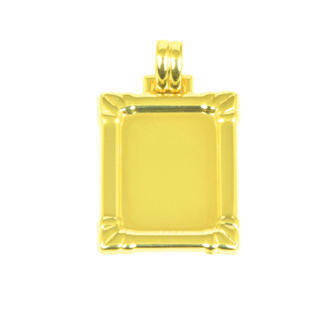 placa oro 18 klts brillo