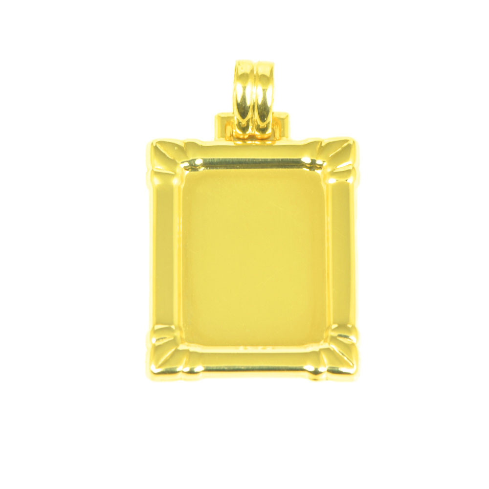 placa oro 18 klts brillo