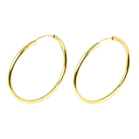 Pendientes aros oro 18 kts