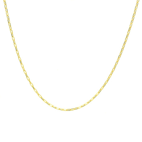 Cadena de oro 18 kts forzada semi maciza