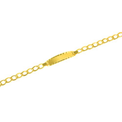 Pulsera oro 8 kts con placa