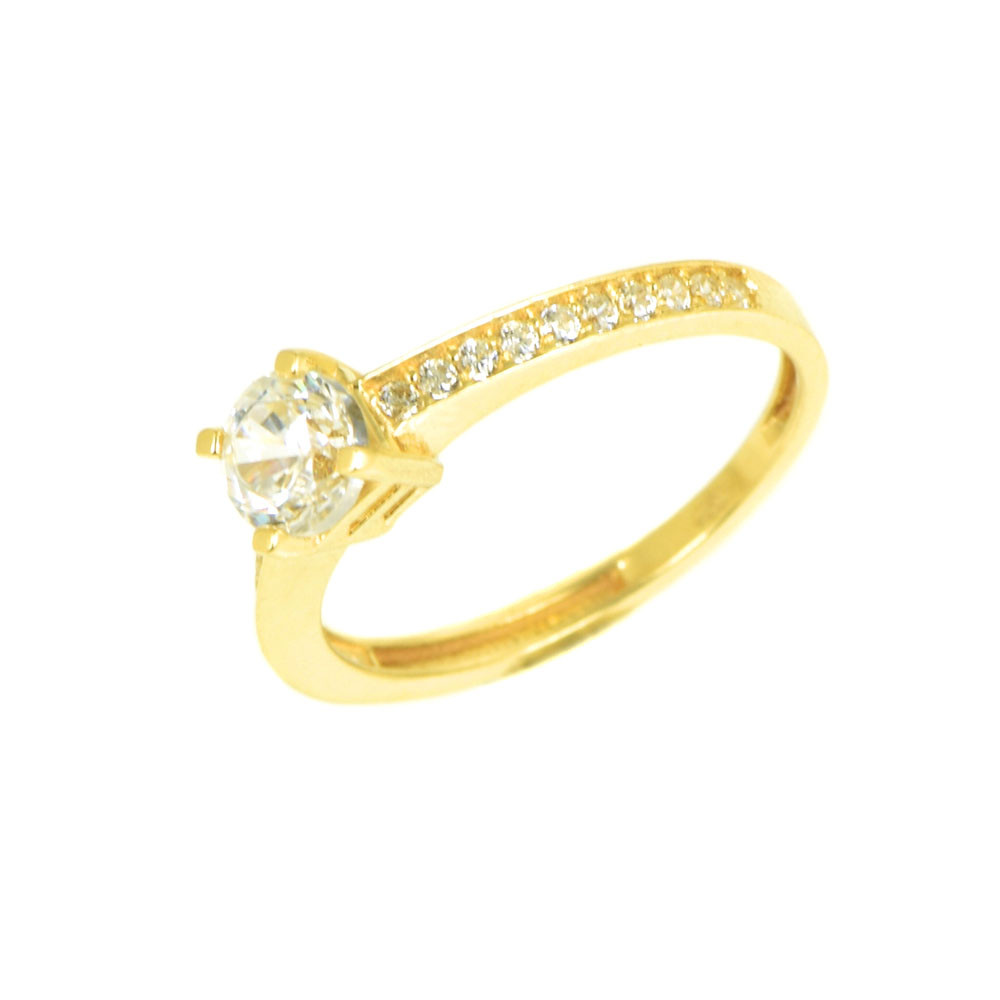 Sortija oro amarillo circonitas