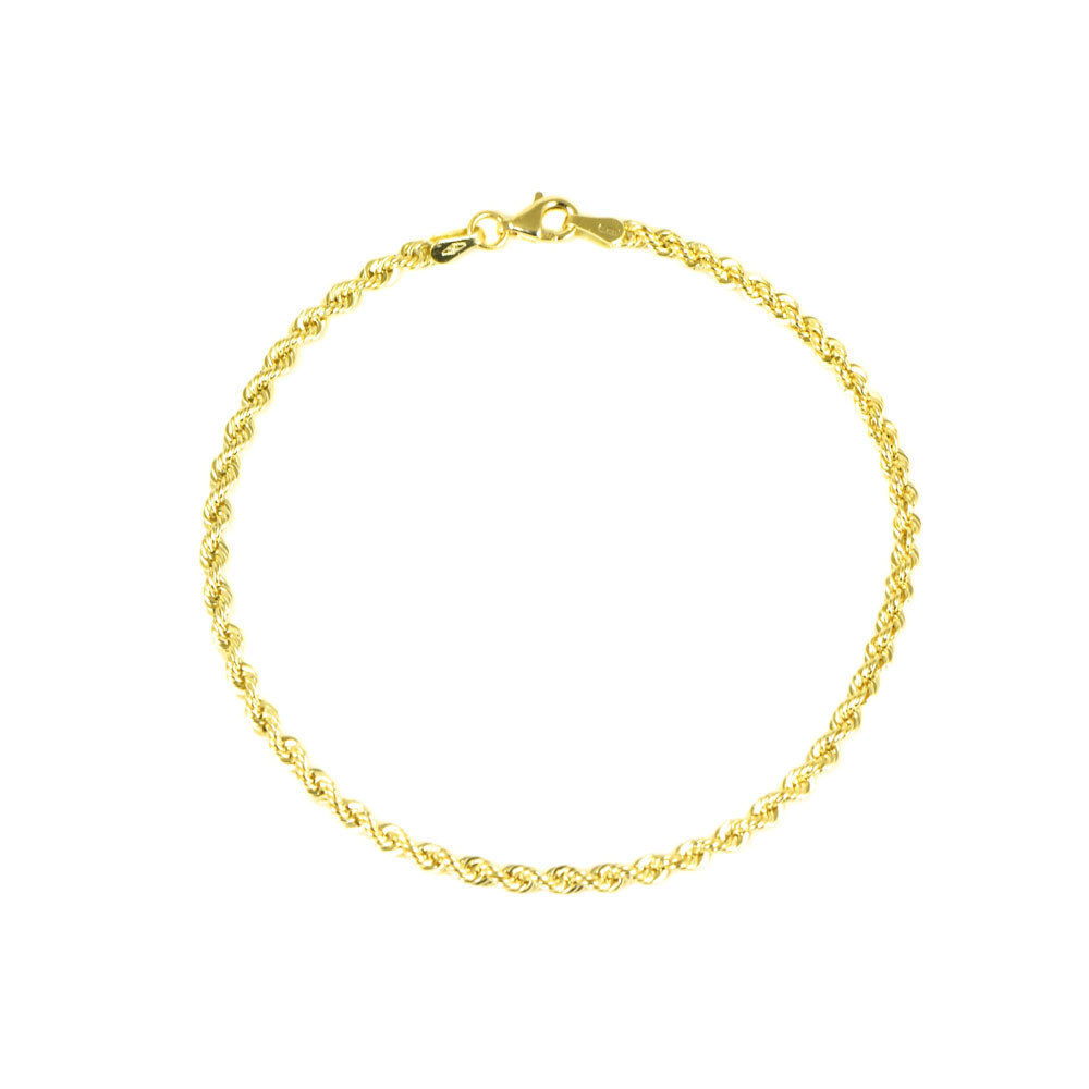 Polsera home tipus cordó en Or de 18 Kl