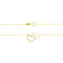 Gargantilla oro amarillo 18kts círculos y corazones