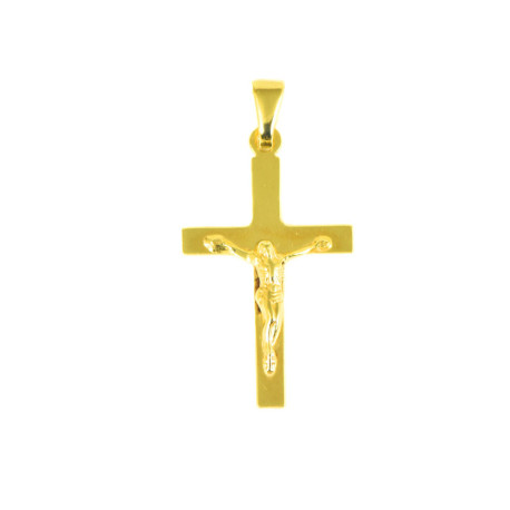 cruz de oro 18 kts cristo