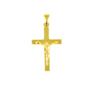 cruz de oro 18 kts cristo