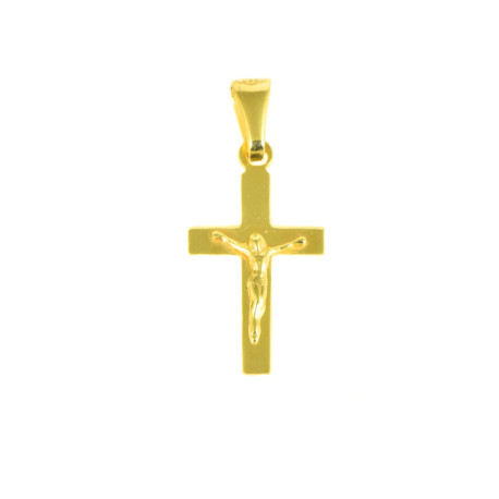 cruz de oro 18 kts cristo