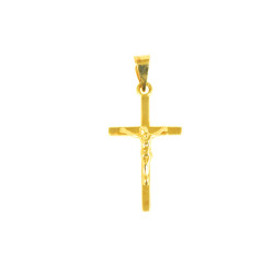 cruz de oro 18 kts cristo