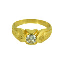 Anillo hombre oro  18 kilates  solitario